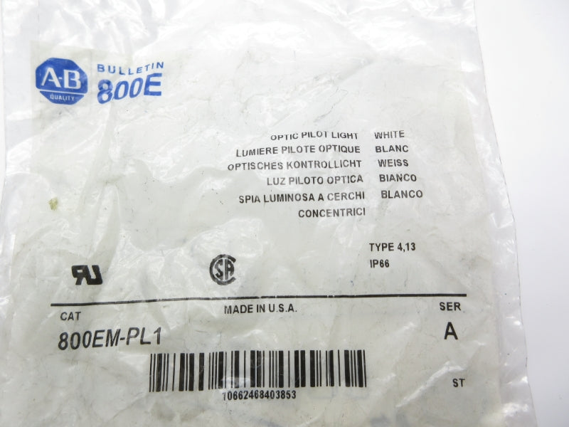 ALLEN BRADLEY 800EM-PL1 SER. A NSMP