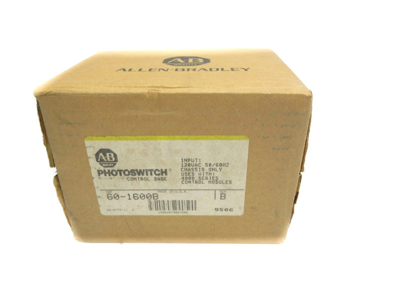 ALLEN BRADLEY 60-1600B SER. B 120VAC (BR/YL) NSMP