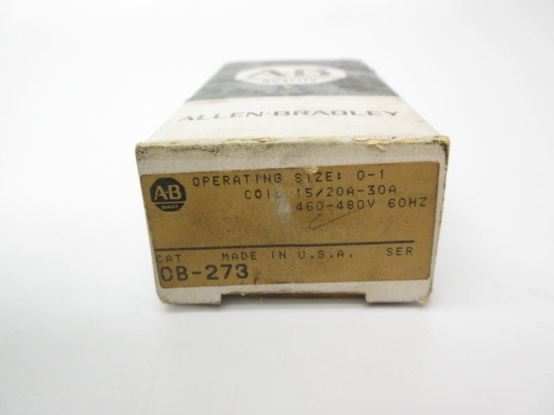 ALLEN BRADLEY CB-273 460/480V 15-30A (BK/WH) NSMP