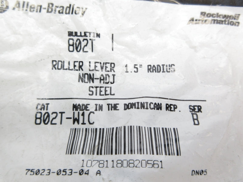ALLEN BRADLEY 802T-W1C SER. B 1.5" NSMP