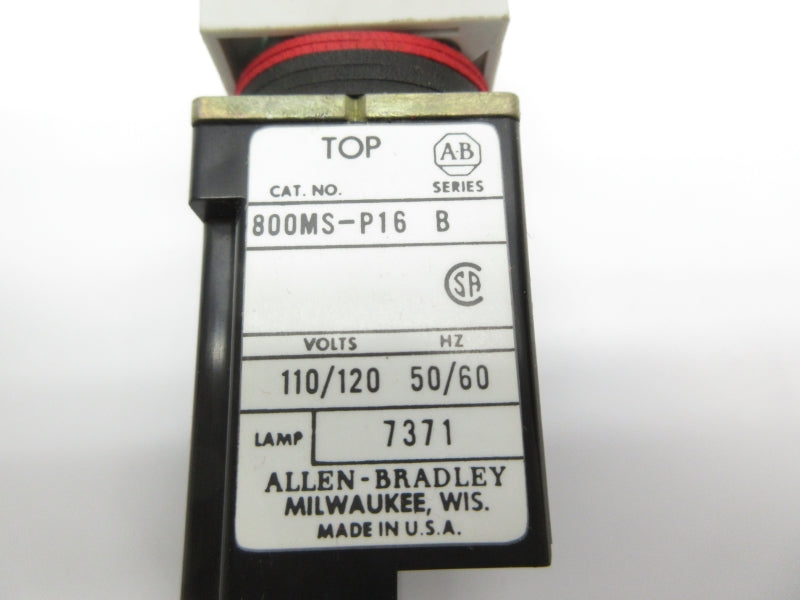 ALLEN BRADLEY 800MS-P16G SER. B 110/120V NSNP