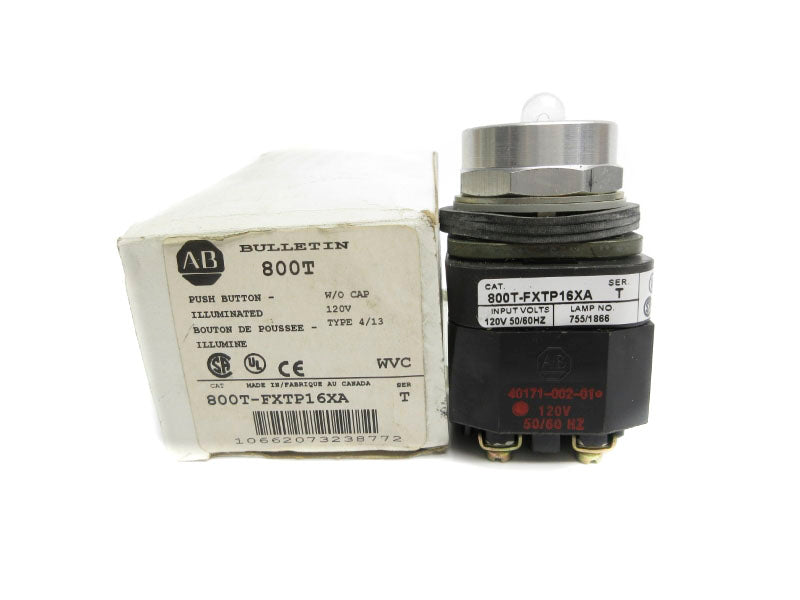 ALLEN BRADLEY 800T-FXTP16XA SER. T 120V (WH) NSMP