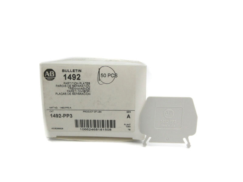 ALLEN BRADLEY 1492-PP3 SER. A (PKG OF 50) (WH) NSMP