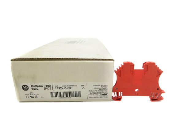 ALLEN BRADLEY 1492-J3-RE SER. A 600V 25A (PKG OF 100) (WH) NSMP