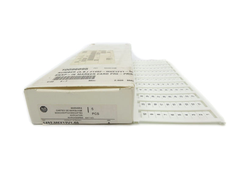 ALLEN BRADLEY 1492-M6X12V1-50 SER. A (PKG OF 5) (WH) NSMP