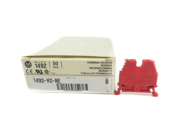 ALLEN BRADLEY 1492-W3-RE SER. B 600V (PKG OF 50) (WH) NSMP-OEM