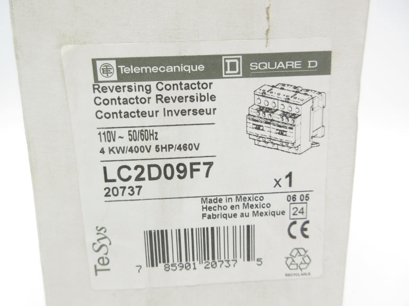TELEMECANIQUE LC2D09F7 110V 25A NSMP-OEM
