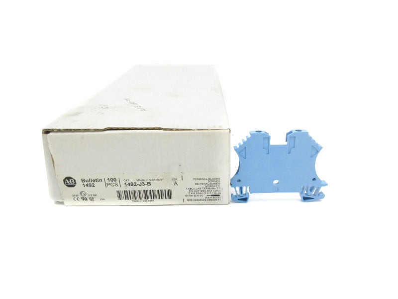 ALLEN BRADLEY 1492-J3-B SER. A 600V 25A (PKG OF 100) (WH) NSMP-OEM