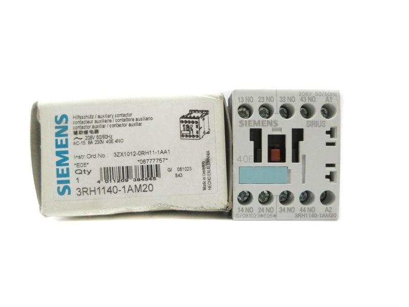 SIEMENS 3RH1140-1AM20 208V 6A NSMP