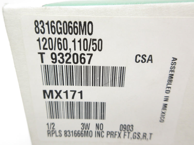 ASCO 8316G066MO 110/120V 10-125PSI 1/2" NSMP