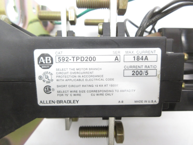 ALLEN BRADLEY 592-TPD200 SER. A 184A NSNP