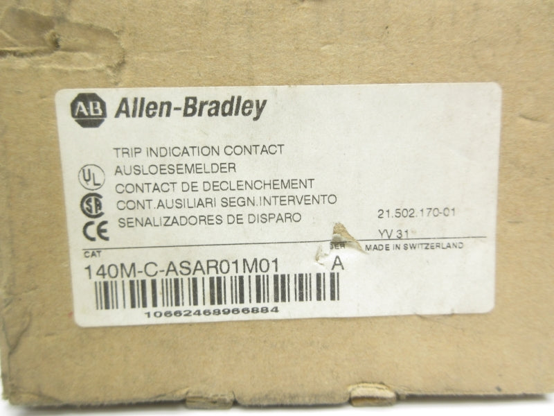 ALLEN BRADLEY 140M-C-ASAR01M01 SER. A 690V 10A (BR/WH) NSMP