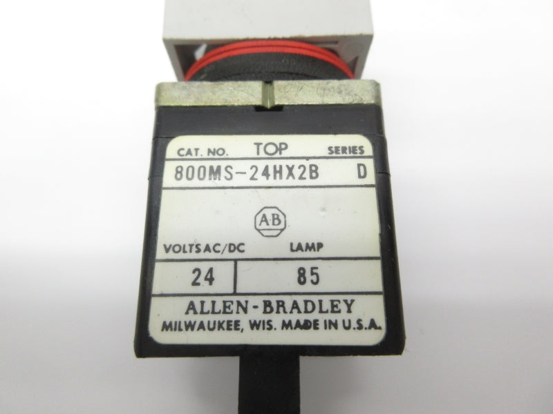 ALLEN BRADLEY 800MS-24HX2B SER. D 24VAC/VDC NSNP