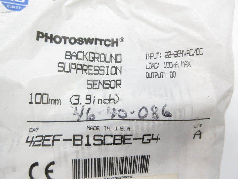 ALLEN BRADLEY 42EF-B1SCBE-G4 SER. A 22-264VAC/DC NSMP