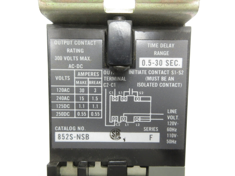 ALLEN BRADLEY 852S-NSB SER. F 300VAC 0.5-30S NSNP