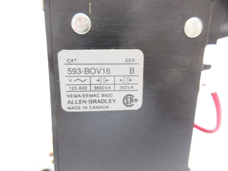 ALLEN BRADLEY 593-BOV16 SER. B 120-600VAC NSNP