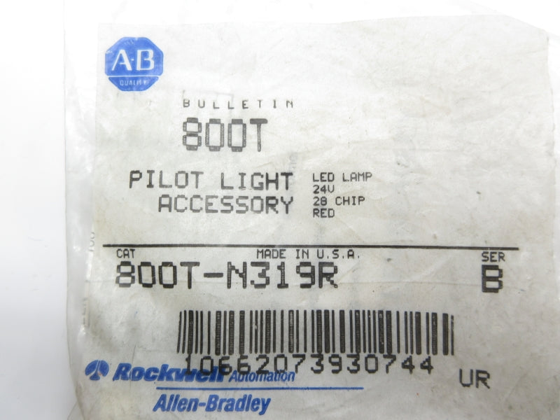 ALLEN BRADLEY 800T-N319R SER. B 24V NSMP