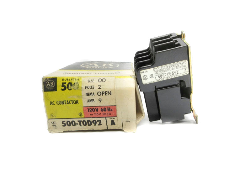 ALLEN BRADLEY 500-TOD92 SER. A 110/120VAC (BK/YL) NSMP