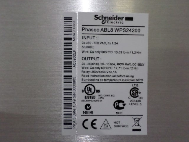 SCHNEIDER ABL8 WPS24200 POWER SUPPLY *NEW NO BOX*