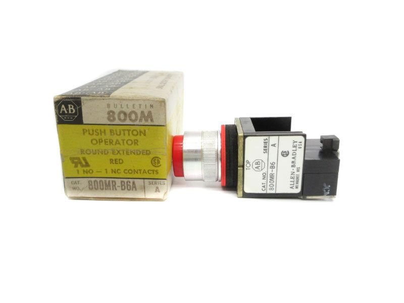 ALLEN BRADLEY 800MR-B6A SER. A (AS PICTURED) (BK/YL) NSMP