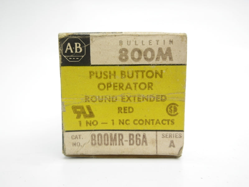 ALLEN BRADLEY 800MR-B6A SER. A (AS PICTURED) (BK/YL) NSMP