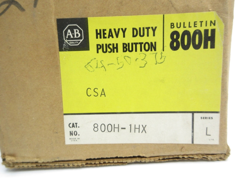 ALLEN BRADLEY 800H-1HX SER. L (BR/YL) NSMP