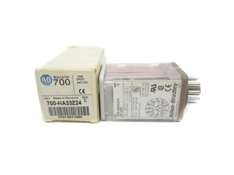 ALLEN BRADLEY 700-HA33Z24 SER. C 24VDC 10A (WH/BL) NSMP