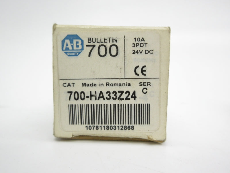 ALLEN BRADLEY 700-HA33Z24 SER. C 24VDC 10A (WH/BL) NSMP