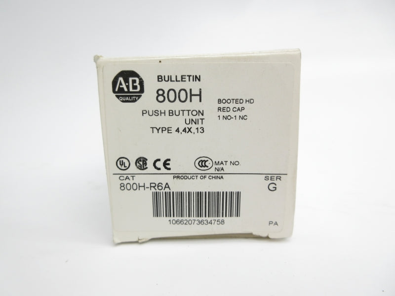 ALLEN BRADLEY 800H-R6A SER. G (WH) NSMP