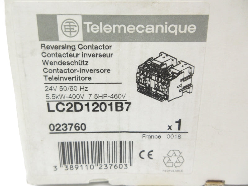 TELEMECANIQUE LC2D1201B7 24V 25A NSMP
