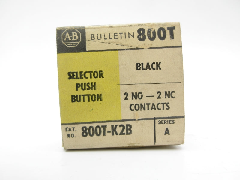 ALLEN BRADLEY 800T-K2B SER. A 600VAC (BK/YL) NSMP