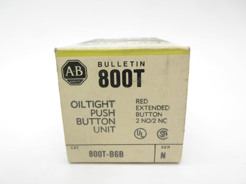 ALLEN BRADLEY 800T-B6B SER. N (BK/YL) NSMP