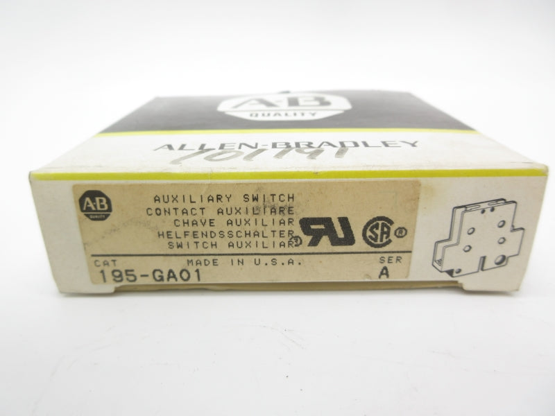 ALLEN BRADLEY 195-GA01 SER. A 660V 10A (BK/YL) NSMP