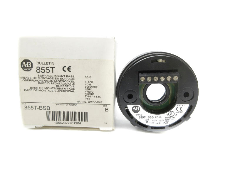 ALLEN BRADLEY 855T-BSB SER. B 250V (WH) NSMP
