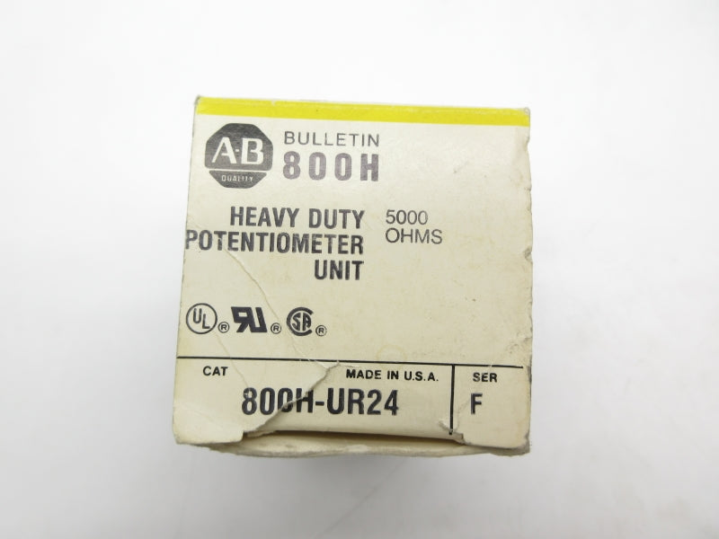 ALLEN BRADLEY 800H-UR24 SER. F (BK/YL) NSMP
