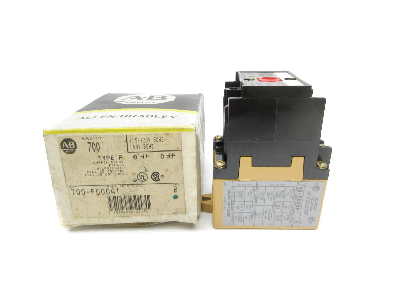 ALLEN BRADLEY 700-P000A1 SER. B 120V 60A (BK/YL) NSMP
