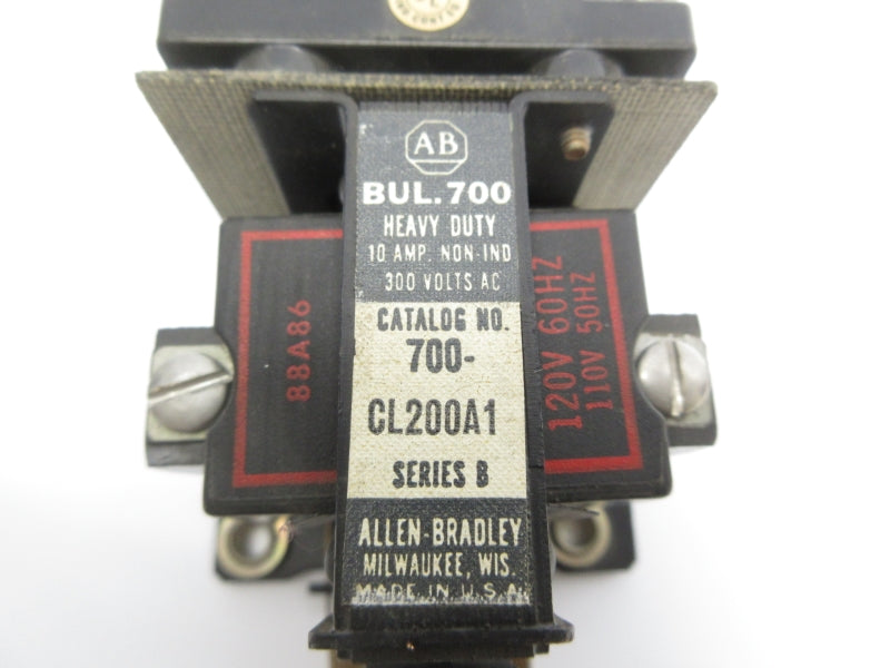 ALLEN BRADLEY 700-CL200A1 SER. B 120V 10A NSNP