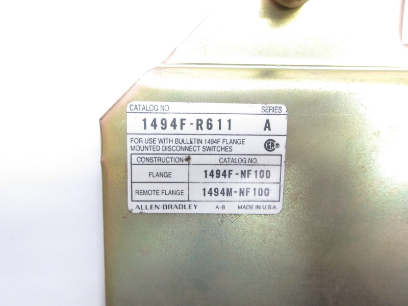 ALLEN BRADLEY 1494F-R611 SER. A NSNP