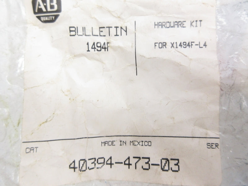 ALLEN BRADLEY 40394-473-03 (AS PICTURED) NSMP