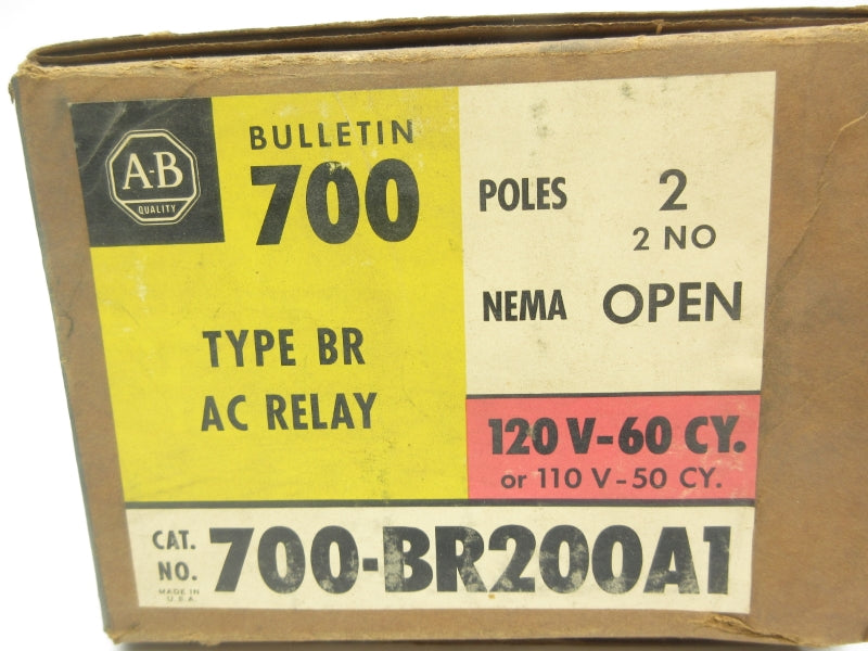 ALLEN BRADLEY 700-BR200A1 110/120V (BR/YL) NSMP