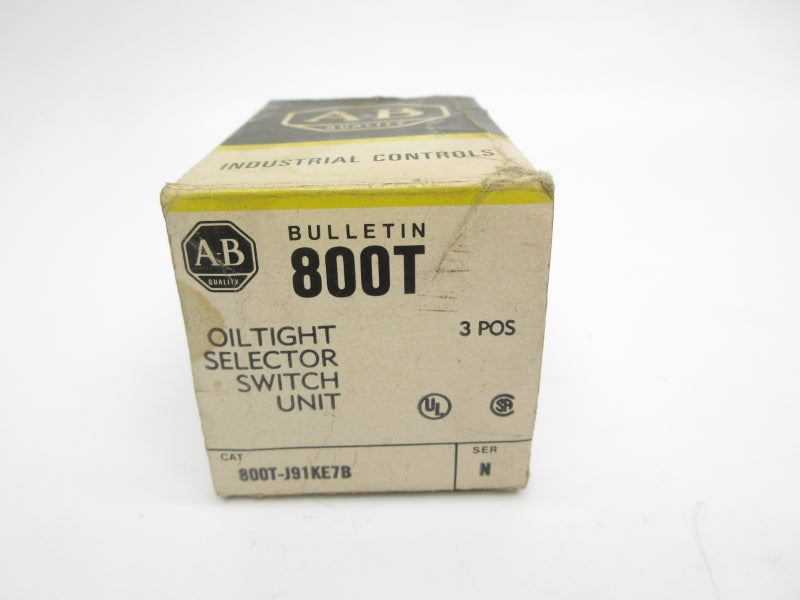 ALLEN BRADLEY 800T-J91KE7B SER. N (BK/YL) NSMP