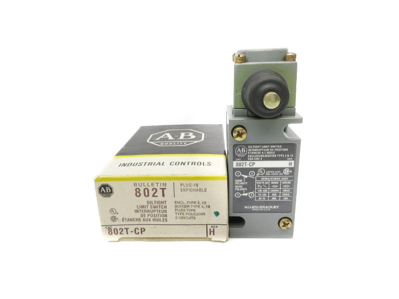 ALLEN BRADLEY 802T-CP SER. H 120-600VAC 60A (BK/YL) NSMP