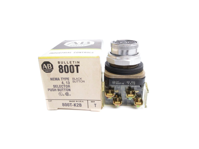 ALLEN BRADLEY 800T-K2B SER. T (BK/YL) NSMP