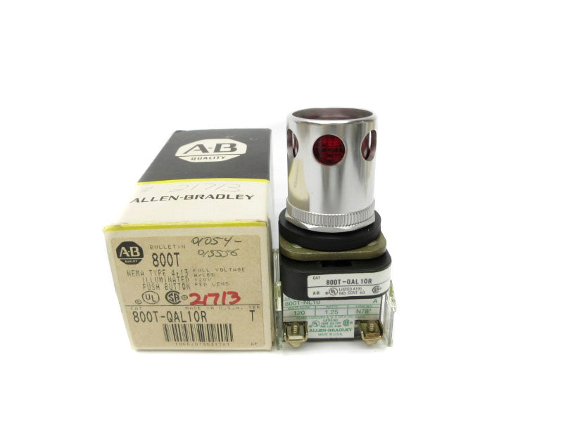 ALLEN BRADLEY 800T-QAL10R SER. T 120V (BK/YL) NSMP