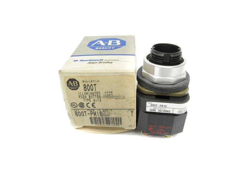 ALLEN BRADLEY 800T-PM16 SER. T 120V (GY/BL) NSMP