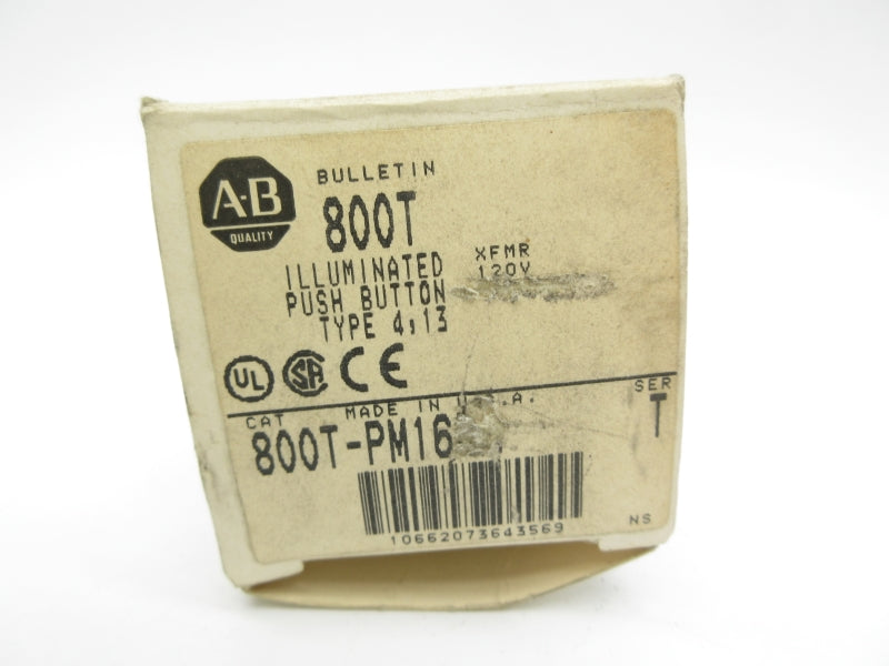 ALLEN BRADLEY 800T-PM16 SER. T 120V (GY/BL) NSMP