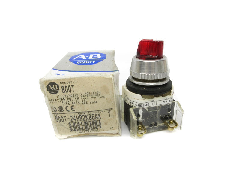 ALLEN BRADLEY 800T-24HR2KB6AX SER. T 24V (GY/BL) NSMP