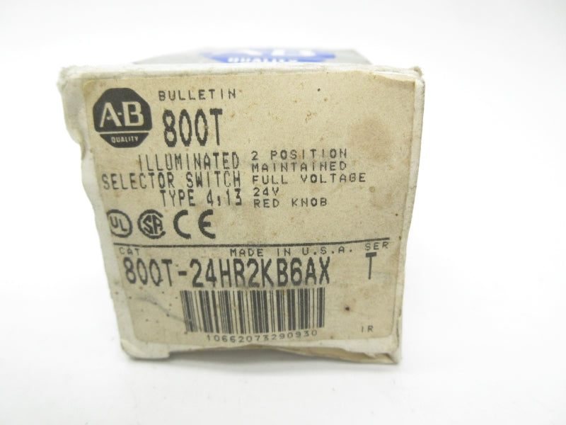 ALLEN BRADLEY 800T-24HR2KB6AX SER. T 24V (GY/BL) NSMP