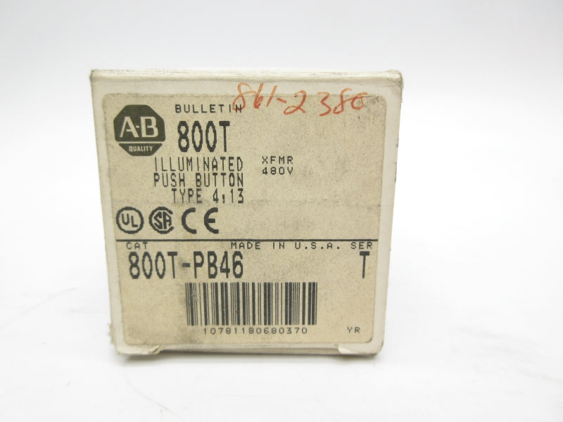 ALLEN BRADLEY 800T-PB46 SER. T 480V (GY/BL) NSMP