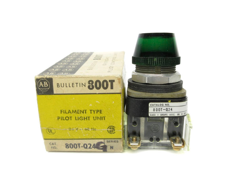 ALLEN BRADLEY 800T-Q24G SER. N 24V (BK/YL) NSMP